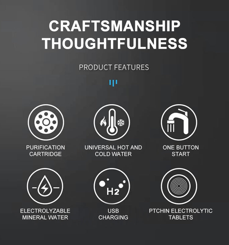 Garrafa de água de hidrogênio