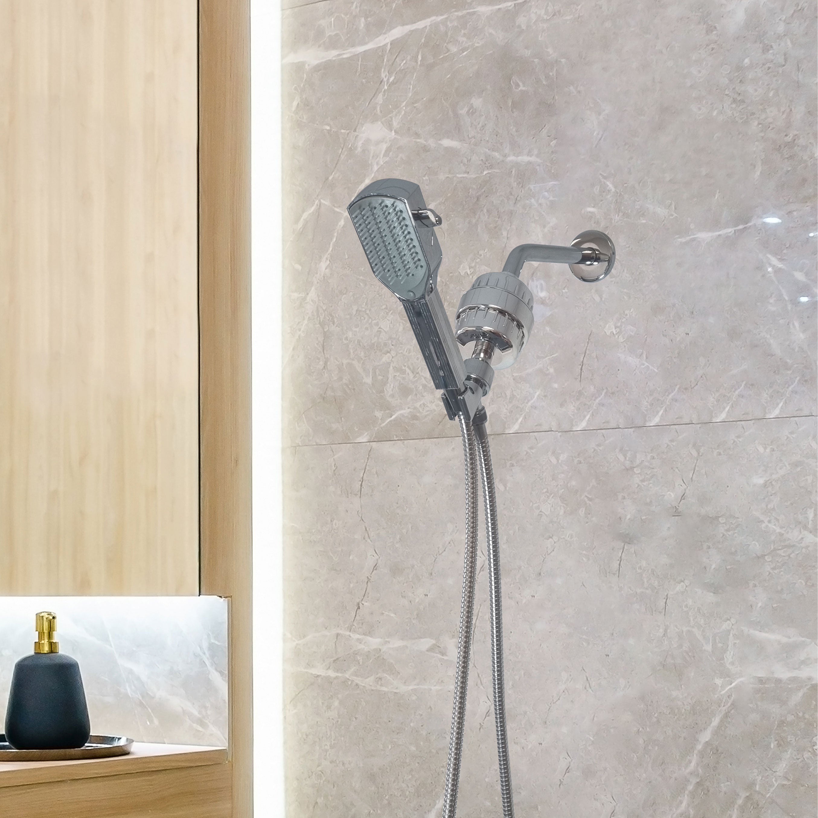 MineralStream Detangler pente de chuveiro