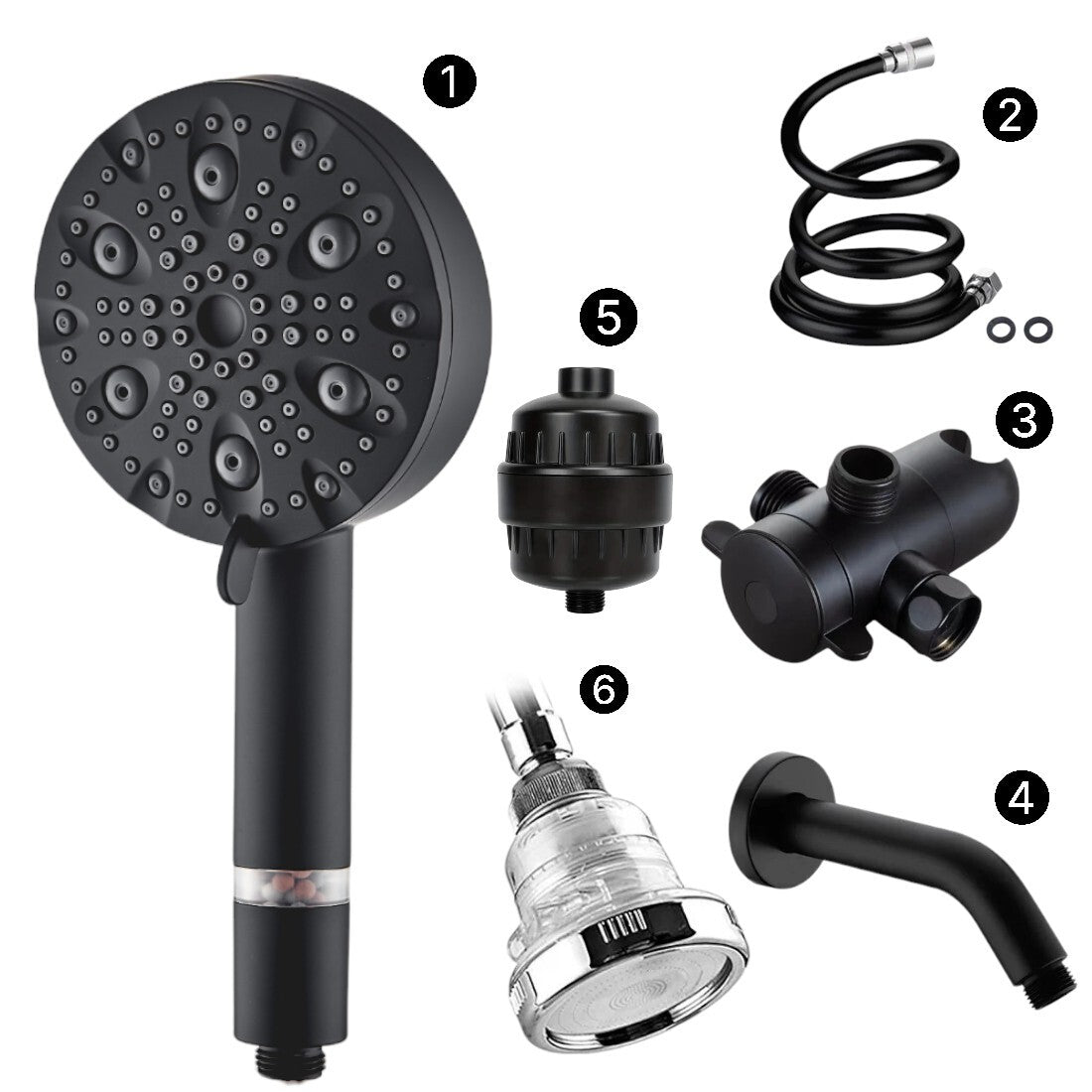 MinenalStream Luxe 9 Modo de alta pressão chuveiro (filtrado)
