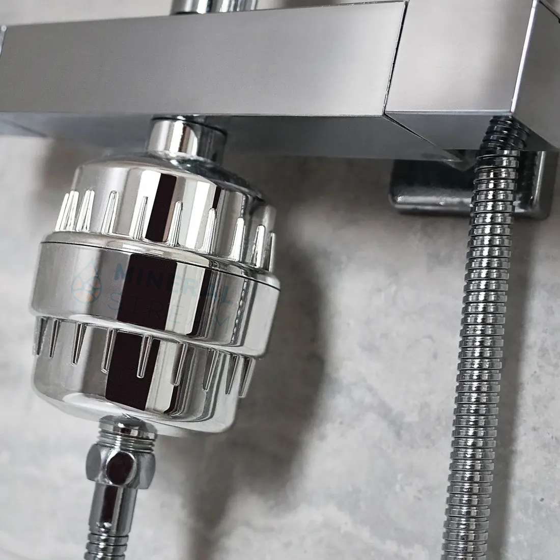 Filtro de chuveiro para água dura