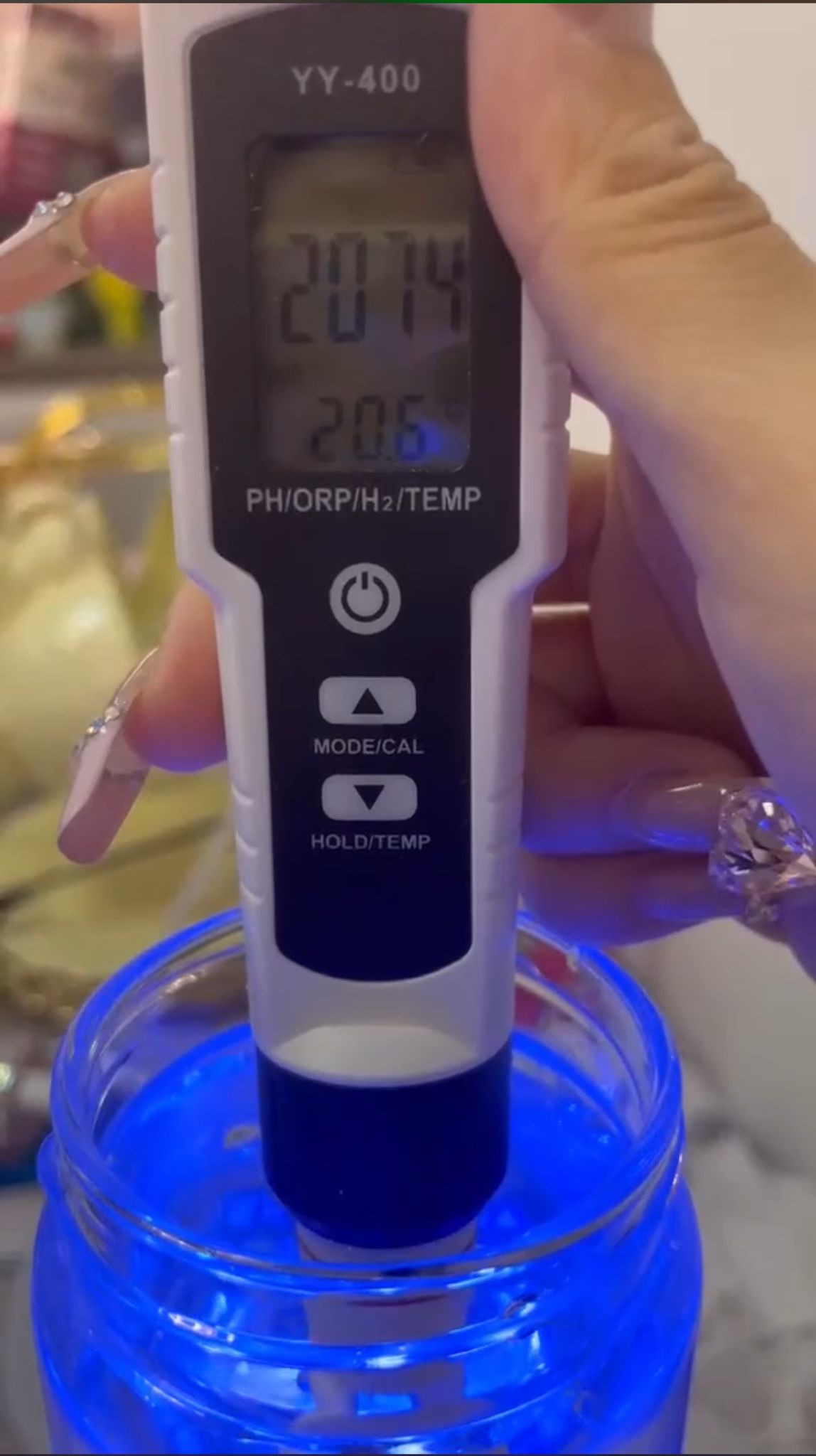 Garrafa de água de hidrogênio