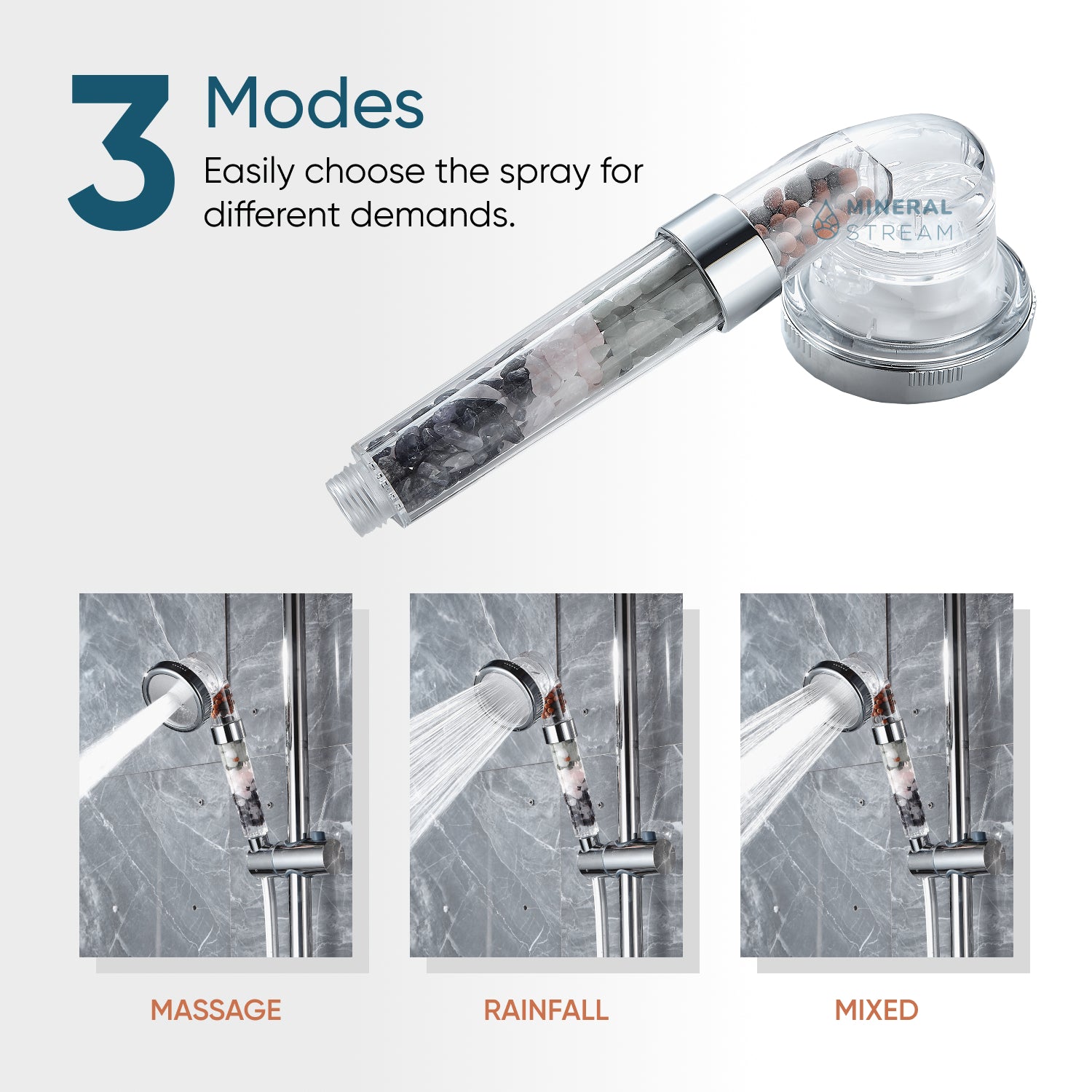 Kit de chuveiro completo do chuveiro de chakra