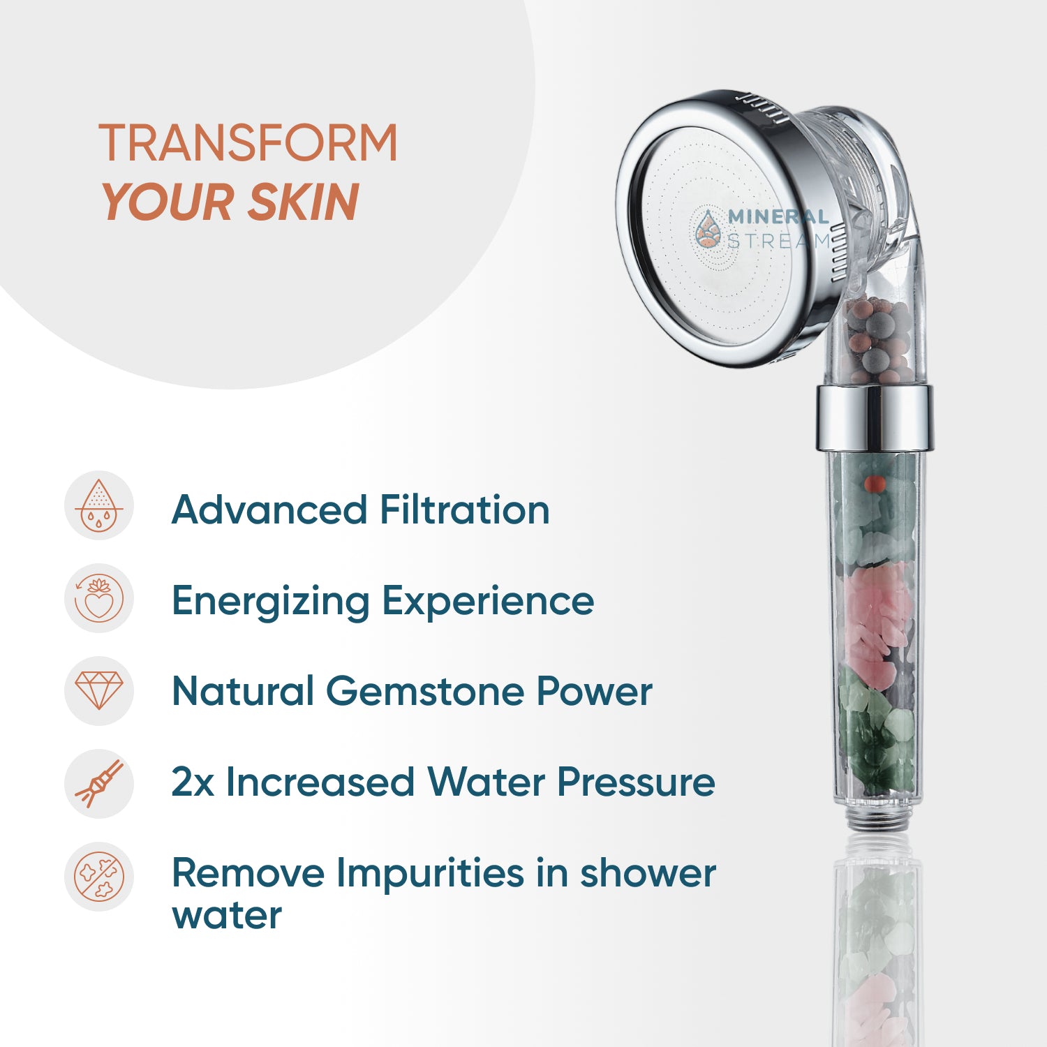 Kit de chuveiro completo do chuveiro de chakra