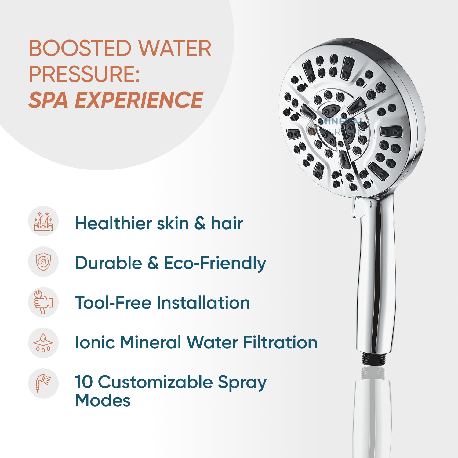 Luxe 10 mode chuveiro chuveiro Kit Essentials