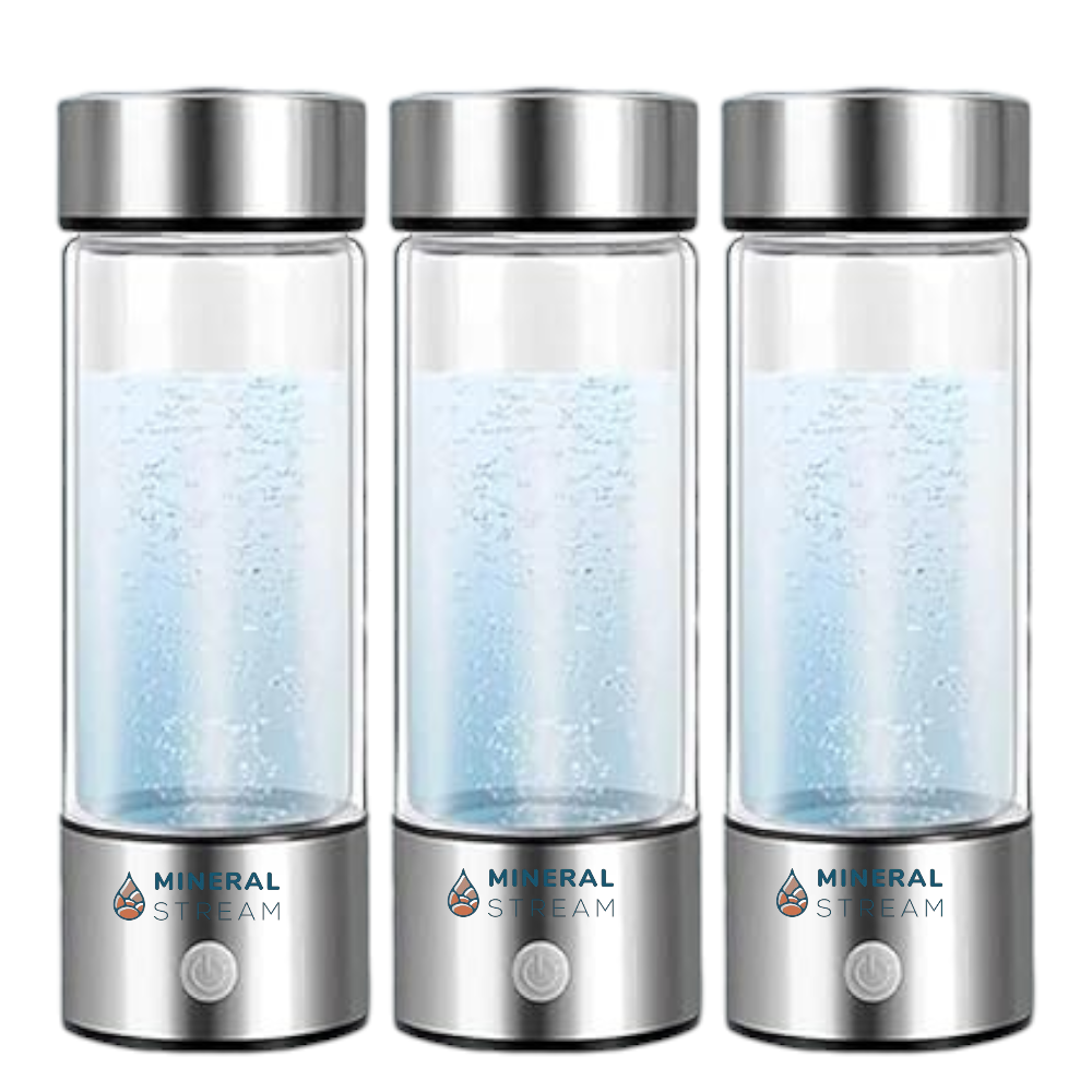 Original Hydrogen Water Bottle - front view of upsell by Mineral Stream
