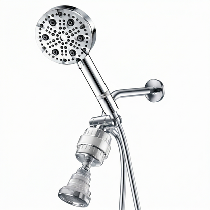 Chuveiro MineralStream Luxe de Alta Pressão com 9 Modos (Filtrado)