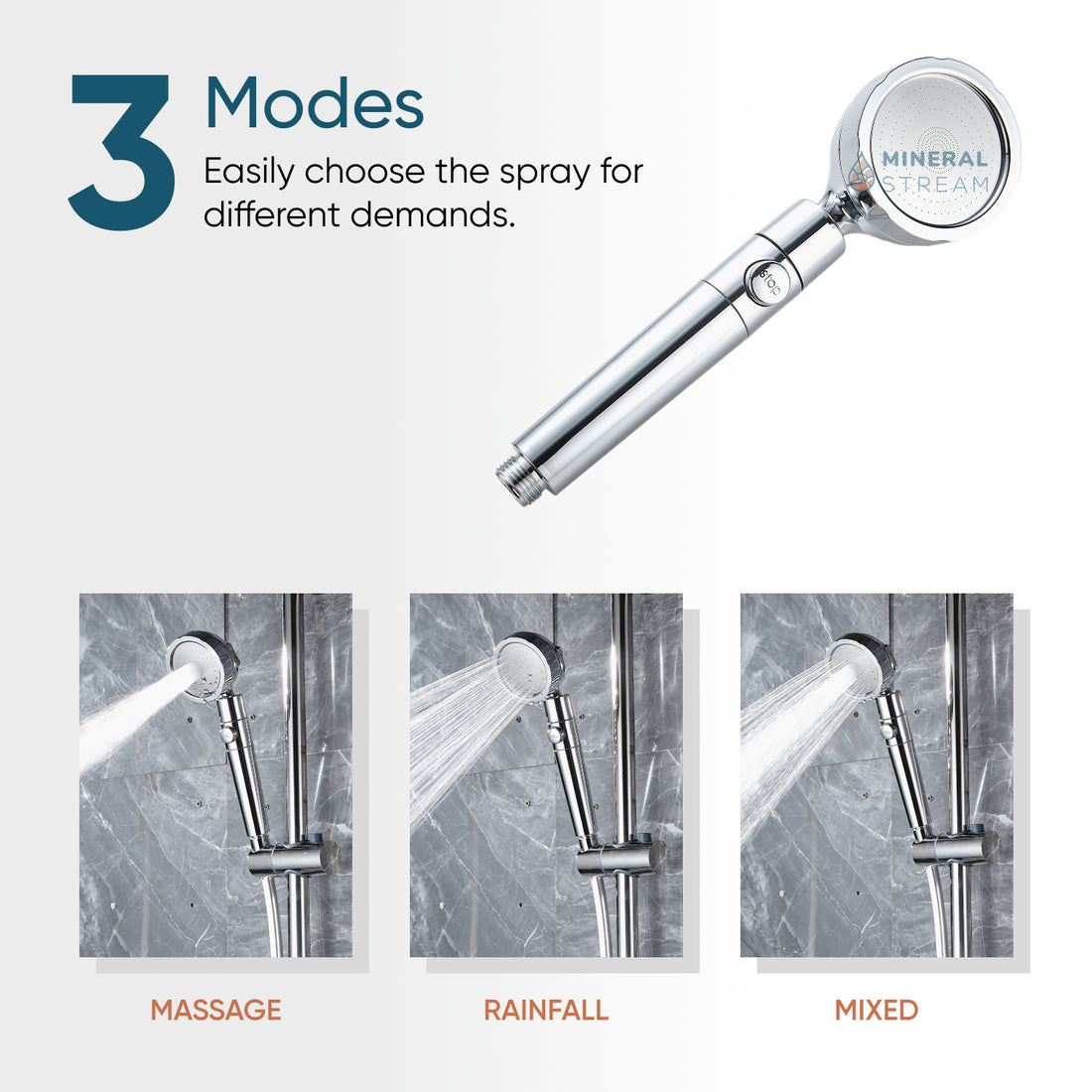 MineralStream ™ 3.0 Filtration Shower Head