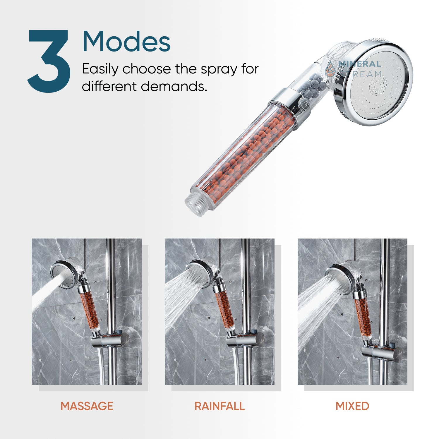 MineralStream™ Ionic Shower Head